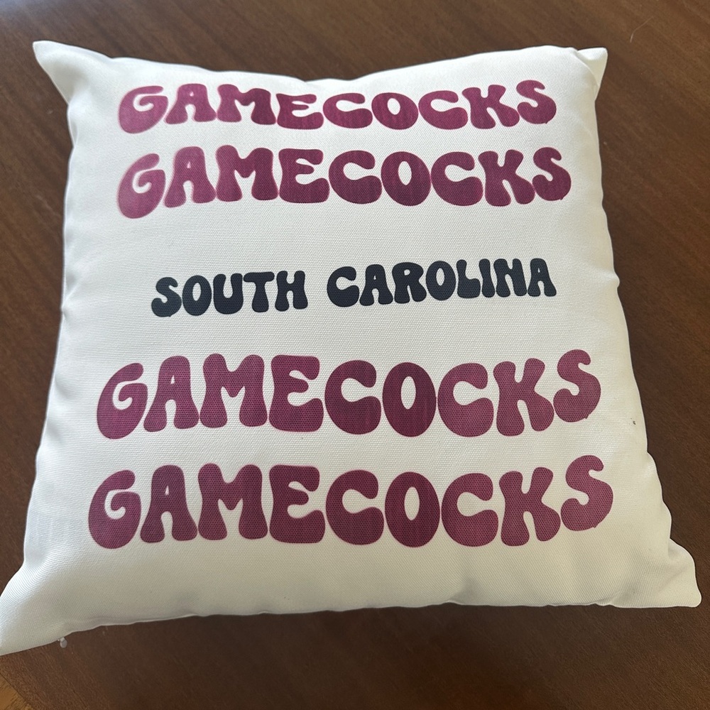 South Carolina Gamecocks throw pillow